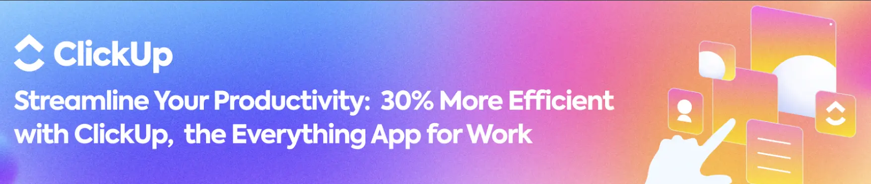 ClickUp Banner
